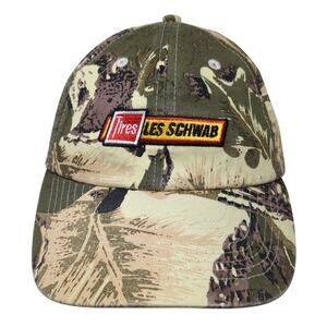 Tires Les Schwab Baseball Cap Multicolor One Size Adjustable Camouflage Go USA